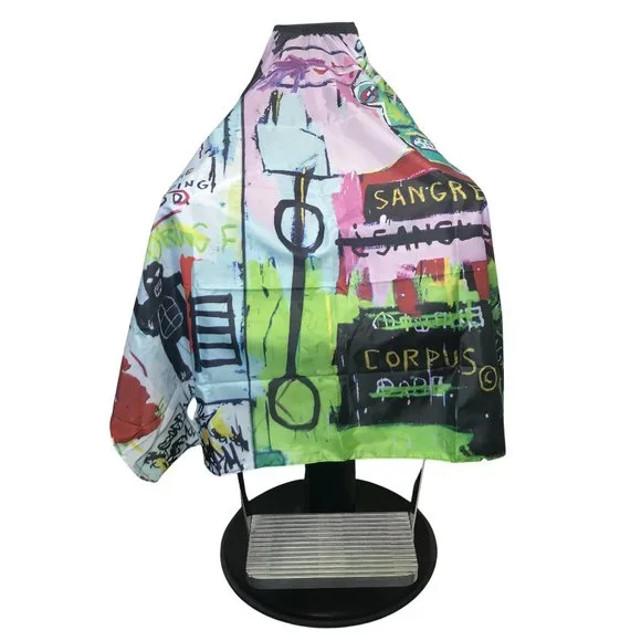 Jean Michel Basquiat 'In Italian' Barber and Hairstylist Cape - Picture 1 of 2
